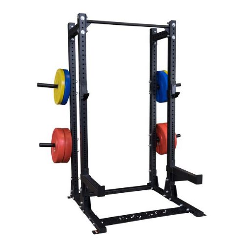 Extended half rack is great for storing extra weights