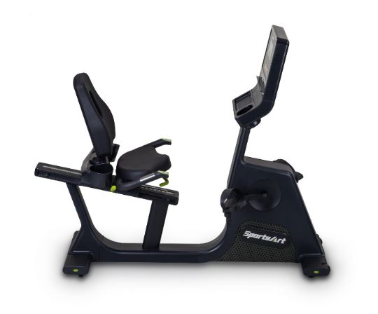 ECO-NATURAL Stationary Recumbent Exercise Bike - Side View