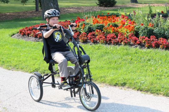The Expedition Series Upright Handcycle is great for outdoors and indoor use.