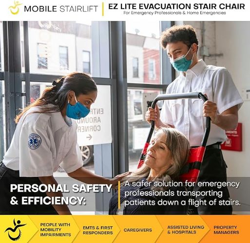 Mobile Stairlift EZ LITE Evacuation Chair - Personal Safety and Efficiency