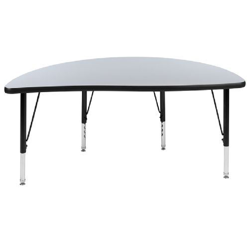 Front view of table