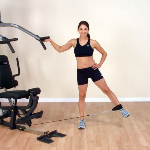 Single leg laterals with the Body-Solid G5S Selectorized Home Gym