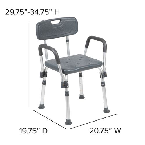 Adjustable Shower Chair for Inside Shower, HSA/FSA Eligible Round Shower