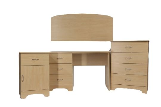 Grouping with Pedestal Desk
