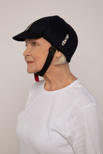 Navy - Ribcap Hardy Protective Hat - Side View
