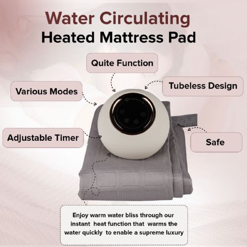Enjoy warm water  through our heat function that warms the water quickly to enable maximum comfort