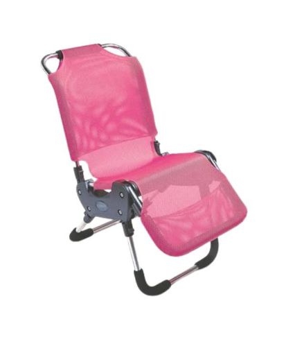 Leckey Advance Lounger Bath Chair shown in pink