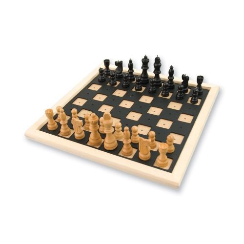 10 inch Chess and Checkers Set for the Blind