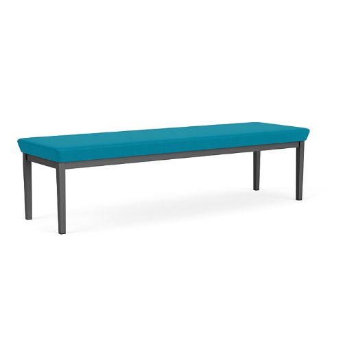 Three Seat Bench with CHARCOAL Steel