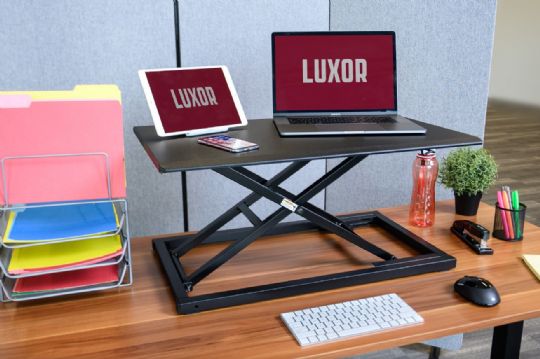 The Level Up 32 Pneumatic Adjustable Desktop Desk is a great addition to anyone looking for a less costly alternative to standing desks.