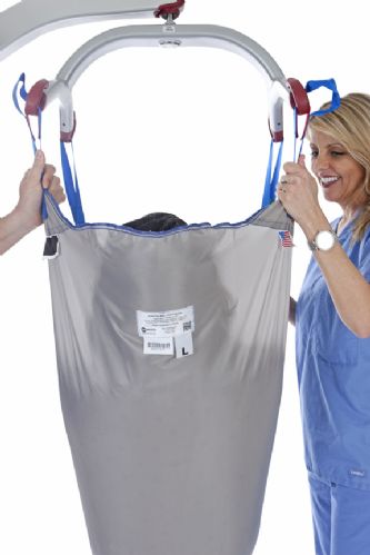 MedCo Technology Disposable Seated High Back Slings are constructed from a durable, moisture-sealed flight satin.