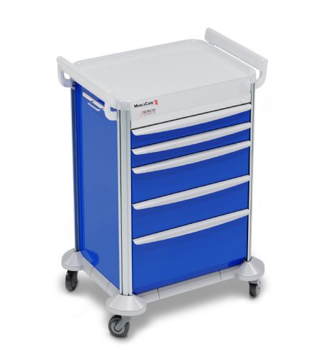 MobileCare Medical Cart shown in blue 