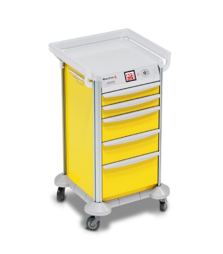 MobileCare Medical Cart shown in yellow
