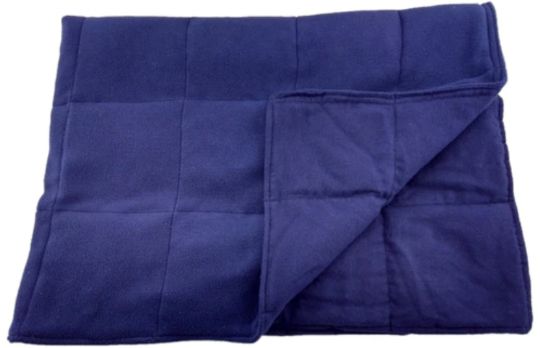 Navy Flannel - Weighted Washable Body Blanket 