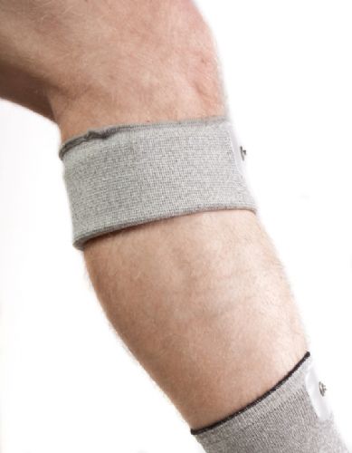 Electrotherapy Neuro Ground Cuff Garment in use