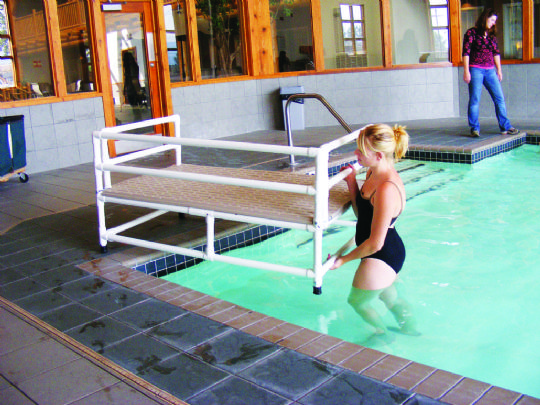 Aqua Creek Training Platform can be placed and removed by a single adult