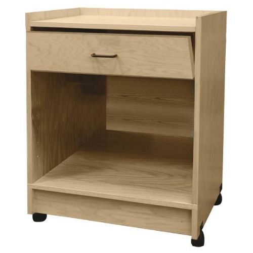 Stor-Edge Mobile Treatment Cart with One Drop Drawer and Open Storage
