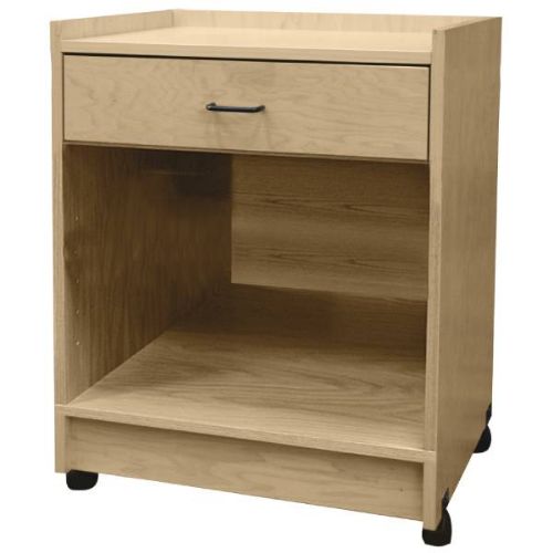 Stor-Edge Mobile Treatment Cart with Drawer and Open Storage

