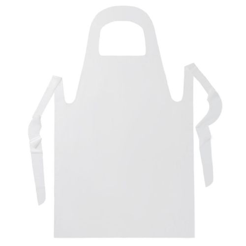 Disposable white plastic apron price - voussert
