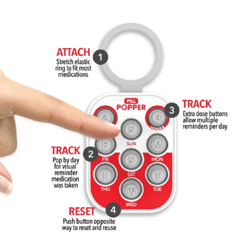 Pill Tracker  Reusable Medication Reminder Tracker for Feed Pill