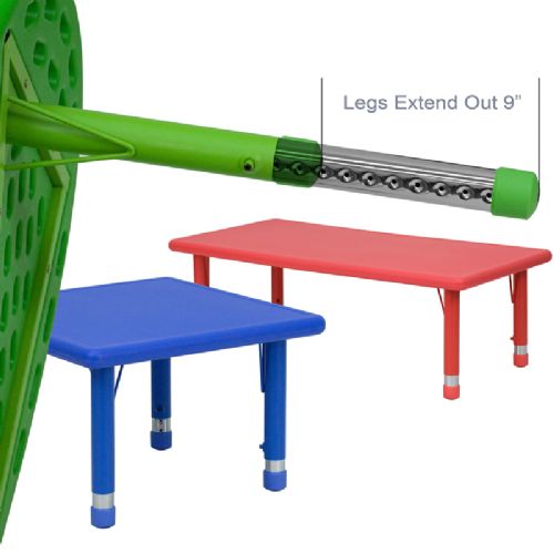 This Preschool Activity Table has extendable legs 