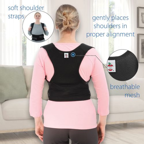 Perfect Posture Corrector by Core Products view of the back that shows the materials used