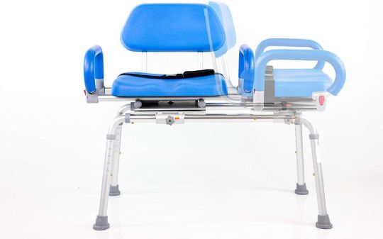 Smooth, push-button electric horizontal seated transfer