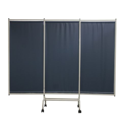 Privess Elite 3 Panel Designer Privacy Screen fully opened and secure covering a total of 84 inches