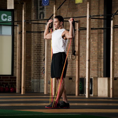 Wall-Mounted TheraSlide Resistance Band Workout System by Elgin