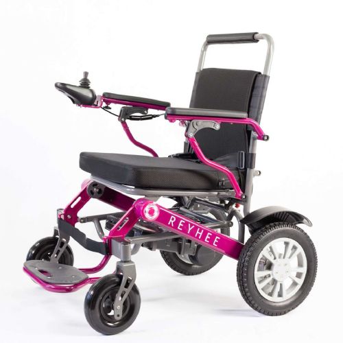 Reyhee Roamer Electric Folding Wheelchair - Purple