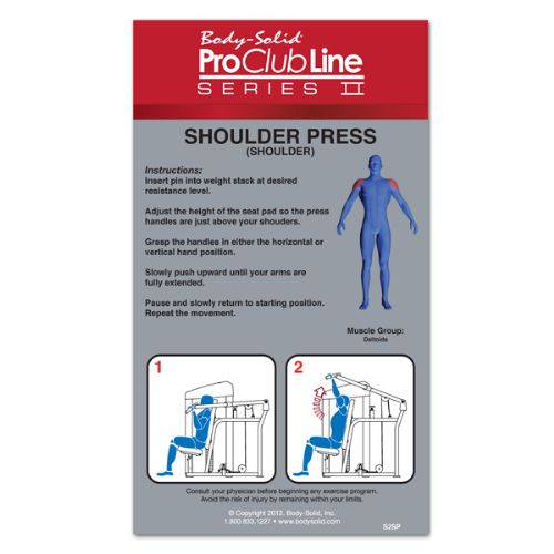 Shoulder Press Machine Instructions 