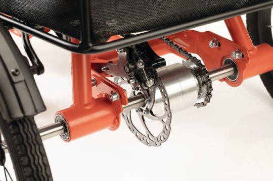 These tricycles feature a differential for optimal stability 