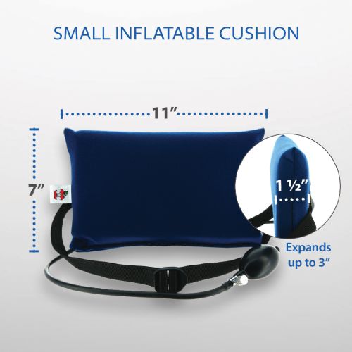 Portable Air Inflatable Pillow Lower Back Pain Orthopedic Lumbar Support  Cushion