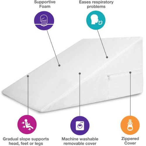 Features of this wedge pillow