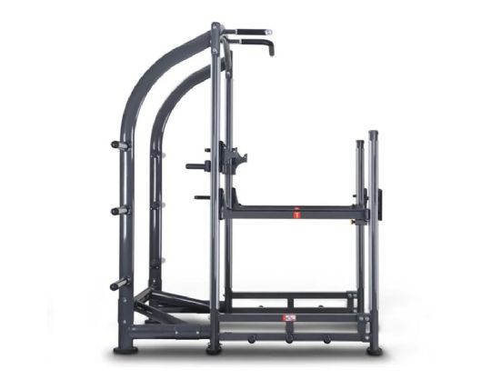 SportsArt A967 Half Cage Rack showing from the side to view full length