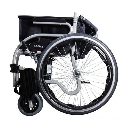 Wheelchair can be folded up for easy portability