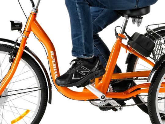 Designed with a low step-through frame, making it accessible to riders of all ages and abilities, while ensuring a comfortable ride