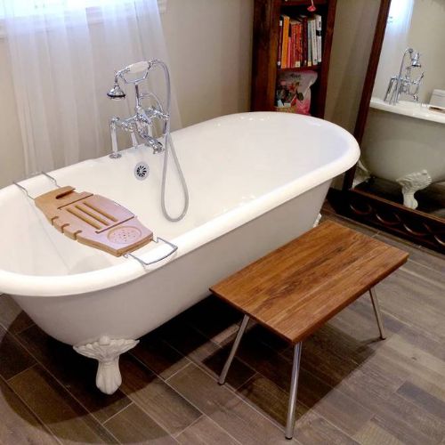 Place near your bath to keep everything in reach