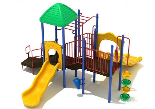 Sunset Harbor Commercial Playground System - Primary Colors 