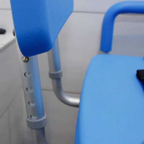 The Bariatric Swivel Shower Chair will securely lock in place