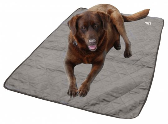 HyperKewl Evaporative Cooling Dog Pad in silver