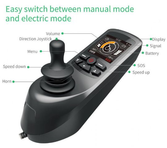 Easily switch between manual mode and electric mode