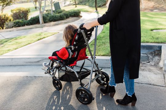 Large wheels make maneuvering easy and the Under Seat Carrier keeps essentials accessible