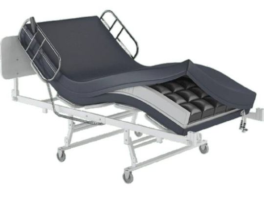 Safety Mattress - Shown in a Hospital Bed