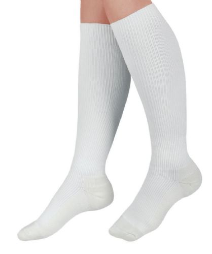 White Knee Length Curad Knee Length Compression Sock
