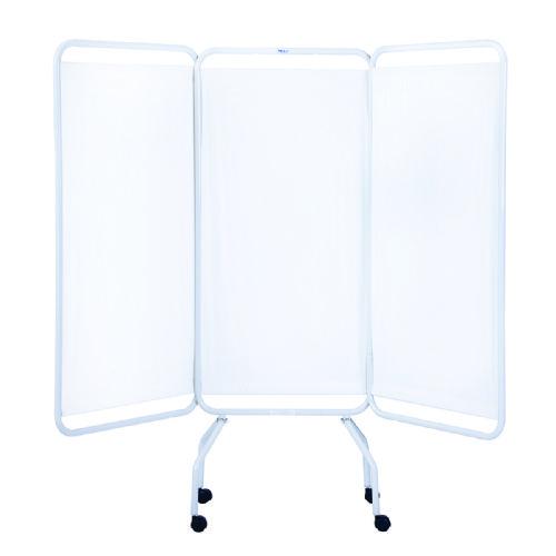Privess Basic 3 Panel Privacy Screen in White