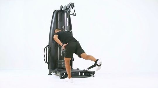 A93 Functional Trainer by SportsArt picture shows the product in use without the bench