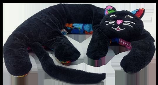 Black Fluff Top Kitty Kuddles Weighted Shoulder Pad