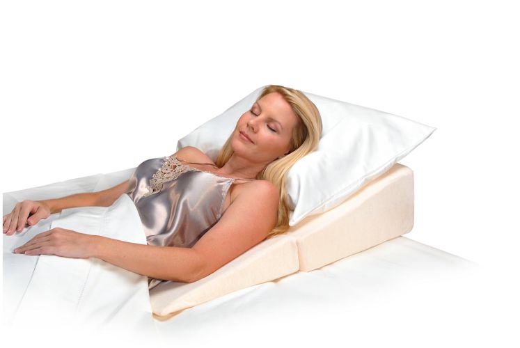 Two Foot Foldable Wedge Positioning Pillows For Elevated Sleeping