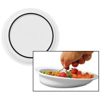 Small Scoop Plates for Elderly - Adaptive Plates with Handles, One Handed  Adaptive Equipment, Disabled Products for Adults, Non Skid Melamine Bowls  with Handles 6 Milky White